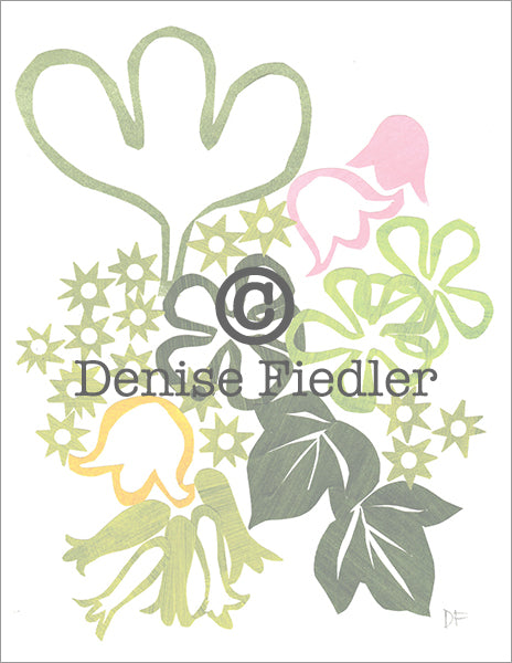 floral abstract green © Denise Fiedler