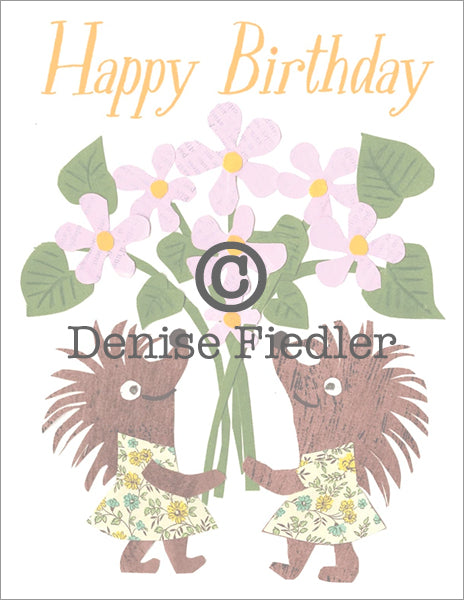 happy birthday hedgehogs © Denise Fiedler