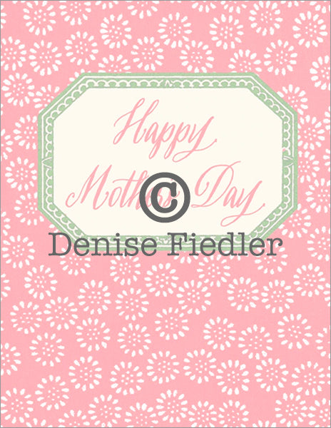 happy mother's day pattern © Denise Fiedler