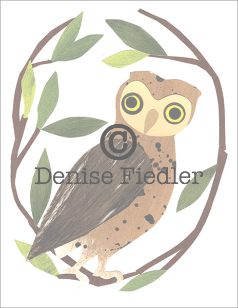 owl in branches © Denise Fiedler