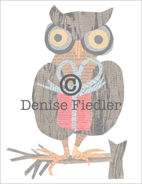 owl with gift © Denise Fiedler