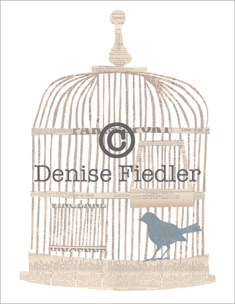bird with cage © Denise Fiedler