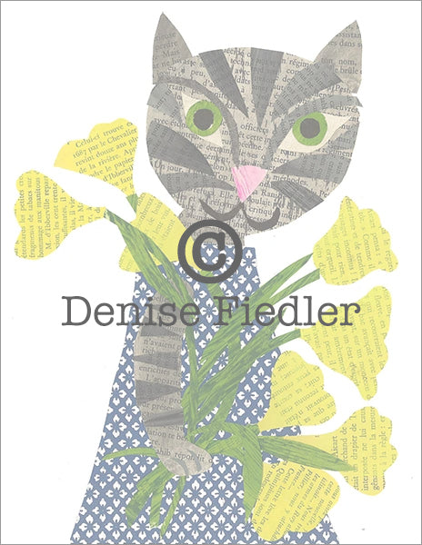 cat and tulips © Denise Fiedler
