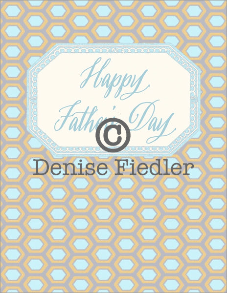 happy father's day pattern © Denise Fiedler