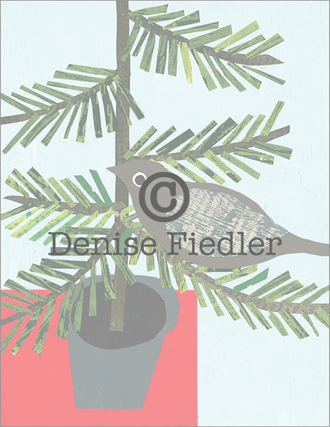 holiday tree bird © Denise Fiedler