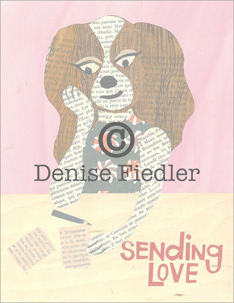 sending love valentine dog © Denise Fiedler