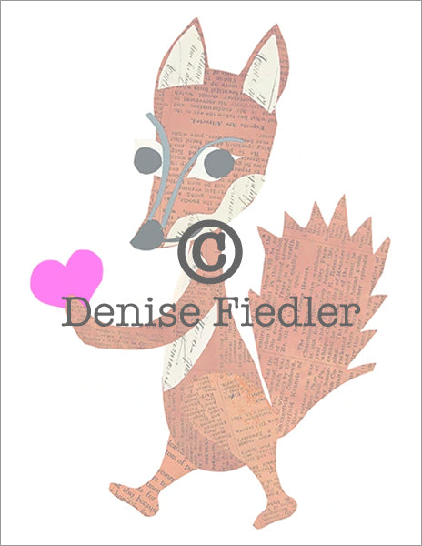 valentine heart fox © Denise Fiedler